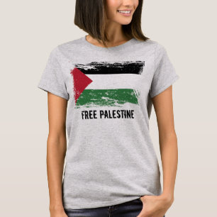 T-shirt Bandeira de Palestina do Grunge