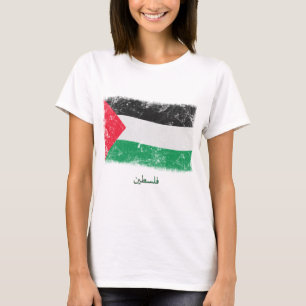 T-shirt Bandeira de Palestina do Grunge