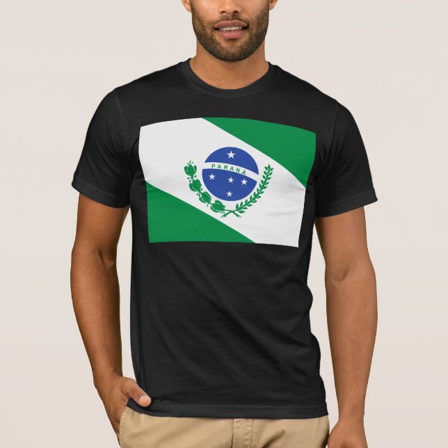 T-shirt Bandeira de Parana, Brasil (Frente)