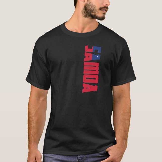 T-shirt Bandeira de Samoa (Frente)