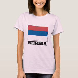 T-shirt Bandeira de Serbia