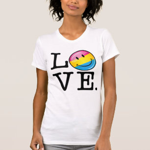 T-shirt Bandeira de sorriso do amor Pansexual