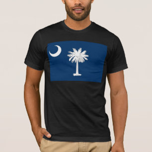 T-shirt Bandeira de South Carolina, os Estados Unidos