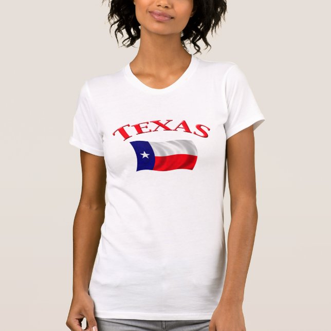 T-shirt Bandeira de Texas (Frente)
