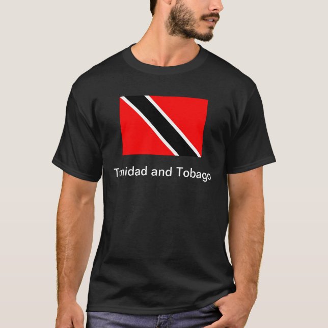 T-shirt Bandeira de Trinidad and Tobago (Frente)