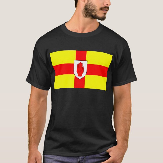 T-shirt Bandeira de Ulster - Irlanda do Norte (Frente)