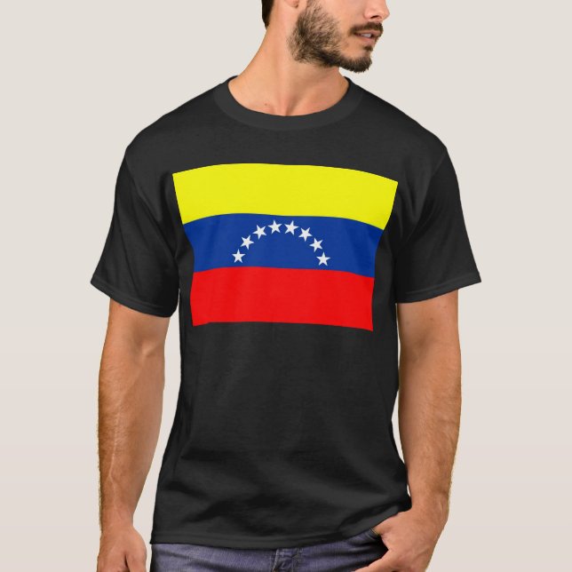 T-shirt Bandeira de Venezuela (Frente)