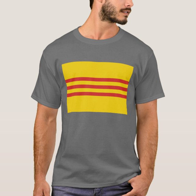 T-shirt Bandeira de Vietnam sul (Frente)