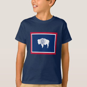 T-shirt Bandeira de Wyoming