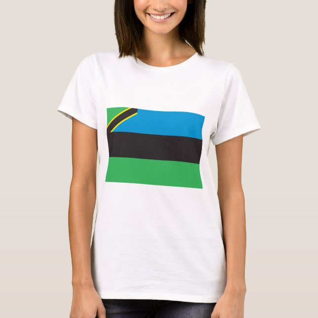 T-shirt Bandeira de Zanzibar (Frente)