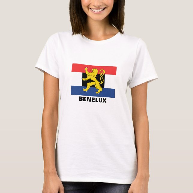 T-shirt Bandeira do Benelux (Frente)