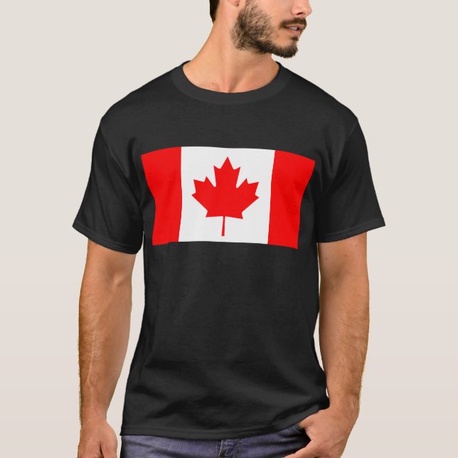T-shirt Bandeira do Canadá (Frente)