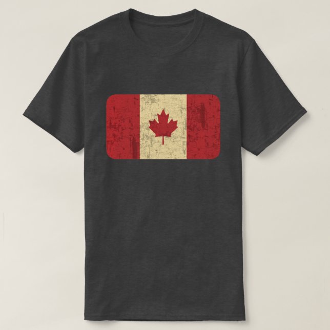 T-shirt Bandeira do Canadá desapontada (Frente do Design)