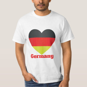 T-Shirt Bandeira do Coração da Alemanha