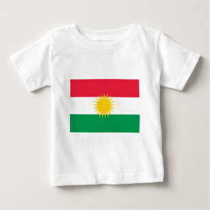 T-shirt Bandeira do Curdistão