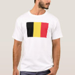 T-shirt Bandeira do diafragma belga<br><div class="desc">Bandeira do diafragma belga</div>