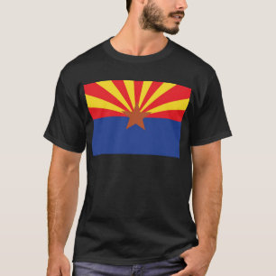 T-shirt Bandeira do estado da arizona