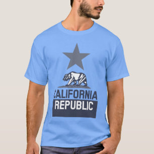 T-shirt Bandeira do Estado da REPÚBLICA DA CALIFÓRNIA
