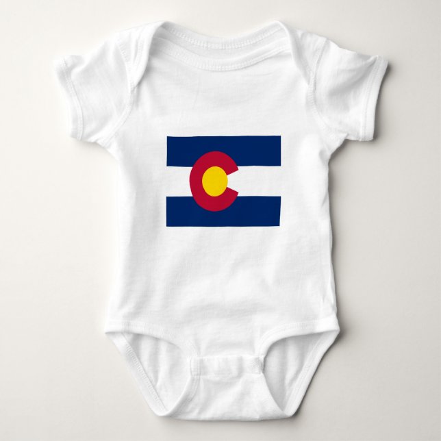 T-shirt Bandeira do estado de Colorado (Frente)