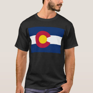 T-shirt Bandeira do estado de Colorado