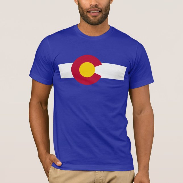 T-shirt Bandeira do estado de Colorado (Frente)