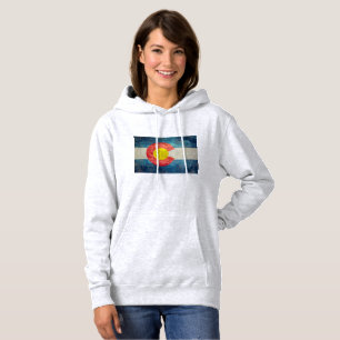T-shirt Bandeira do estado de Colorado com olhar sujo