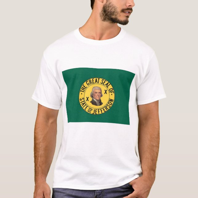 T-shirt Bandeira do estado de Jefferson (Frente)