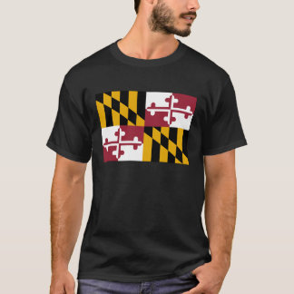 T-shirt Bandeira do estado de Maryland
