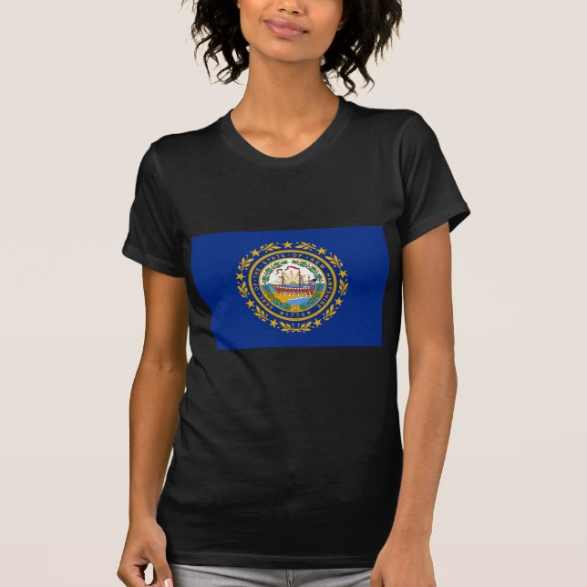 T-shirt Bandeira do estado de New Hampshire (Frente)