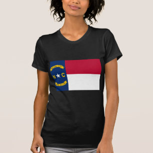 T-shirt Bandeira do estado de North Carolina