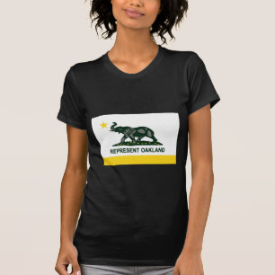 T-shirt Bandeira do estado de Oakland