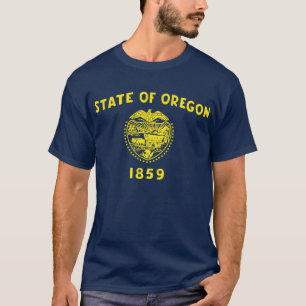 T-shirt Bandeira do estado de Oregon
