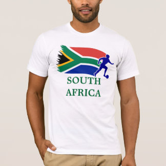 T-shirt Bandeira do futebol de África do Sul
