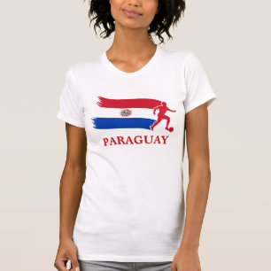 T-shirt Bandeira do futebol de Paraguai