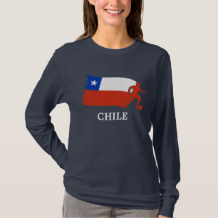T-shirt Bandeira do futebol do Chile