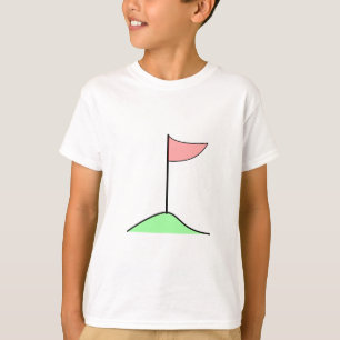 T-shirt Bandeira do golfe no furo