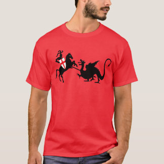 T-shirt Bandeira do inglês do dia de St George