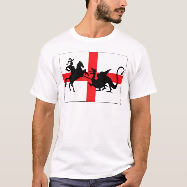 T-shirt Bandeira do inglês do dia de St George (Frente)