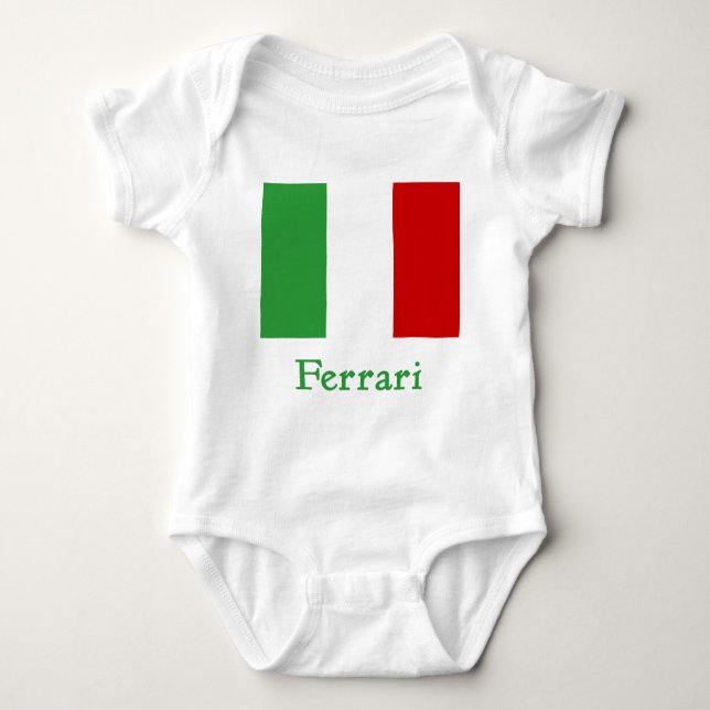 T-shirt Bandeira do italiano de Ferrari (Frente)