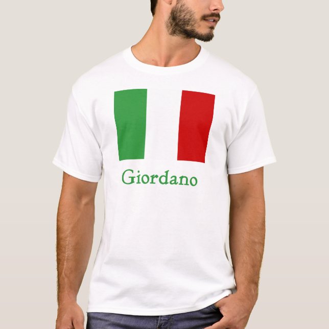 T-shirt Bandeira do italiano de Giordano (Frente)