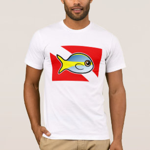 T-shirt Bandeira do mergulho da caranga de savelhas dos