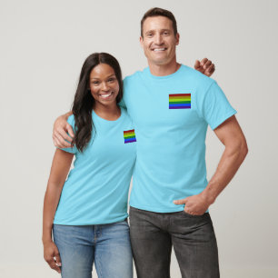 T-shirt Bandeira do orgulho do arco-íris