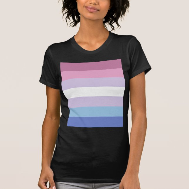 T-shirt bandeira do orgulho do bigender (Frente)