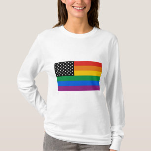 T-shirt Bandeira do orgulho gay