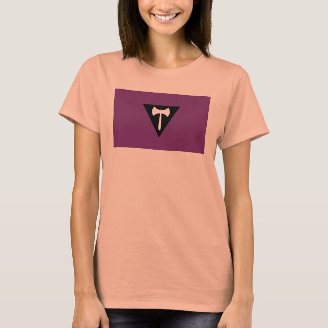 T-shirt Bandeira do Orgulho Lésbico (Frente)