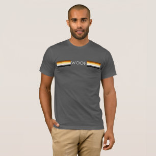 T-shirt Bandeira do Orgulho Urso Gay Masculino e Esbelto w