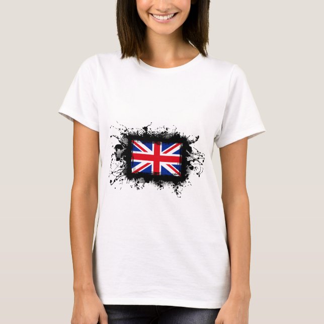 T-shirt Bandeira do Reino Unido (Frente)