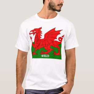 T-shirt Bandeira do T de Wales