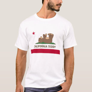 T-shirt Bandeira do urso de ursinho de Califórnia