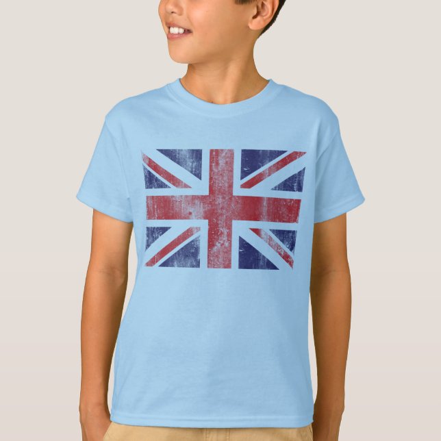 T-shirt Bandeira do vintage (Frente)